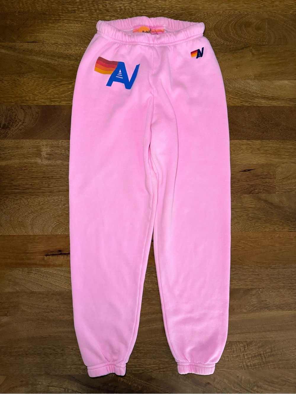 Aviator Nation Logo Sweatpants in Neon Pink